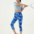 thumbnail image 6 of Wowcloth Women's Fashion Casual Printed Stretch Slim Capris Yoga Pants with Pockets, 6 of 8