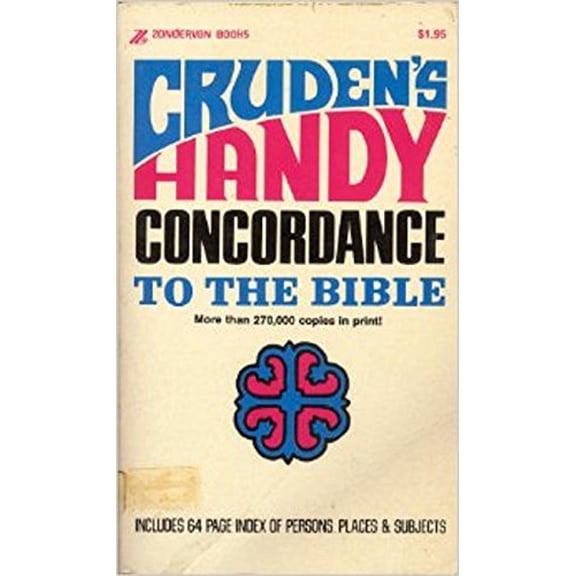 Pre-Owned Cruden's Handy Concordance to the Bible, 9780310229315, 0310229316, Paperback,