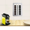 thumbnail image 2 of Estante moderno para cápsulas de café con bandeja tipo torre debajo del gabinete para 18 cápsulas Plata, 2 of 8