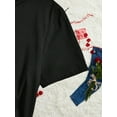 thumbnail image 2 of EMERY ROSE Casual Loose Floral Short Sleeve Round Neck T-Shirt For Women, Suitable For Summer, 2 of 5