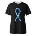 thumbnail image 4 of TSADFHJI Hauts de Sortie pour Femmes Manches Longues T-Shirt Imprimé Manches Courtes Col Rond Blouse TG Noir, 4 of 4