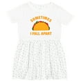 thumbnail image 3 of Inktastic Tacos Fall Apart Girls Toddler Dress, 3 of 5
