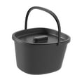 thumbnail image 1 of Silla con inodoro, cubo, asiento de inodoro, silla, cubo con tapa y asa, orinal, inodoro en cuclillas Negro, 1 of 9