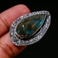 thumbnail image 2 of Blue Fire Labradorite Gemstone Handmade Fashion Ethnic Ring Jewelry 8.50" SA 563, 2 of 2