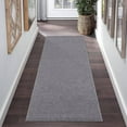 thumbnail image 2 of CAROMIO 2' x 6' Runner for Hallway Solid Textured Vintage Rug Non Slip Throw Rugs Bedroom Rug, Gray, 2 of 6