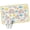 Yellow, variant on 5.25'x6.56' Area Rug for Living Room, Rainbow Sunshine Non Slip Soft Rugs for Bedroom Dining Room, Washable Low Pile Rugs Kitchen Nursery Floor Mat Throw Carpet Rainy Cute Blue Border