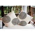 thumbnail image 4 of 18" x 18" Simply Daisy Circles Indoor/Outdoor Pillow, Raven Black Qty 1, 4 of 6