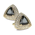 thumbnail image 2 of Vittorio Vico Men's Large Triangular Crystal Diamond Set Cufflinks: CL72XX Series, 2 of 154
