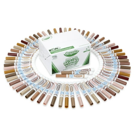 Crayola® Ultra-Clean Washable Multicultural Markers Classpack®, 8 Colors, 80 Count