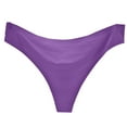 thumbnail image 4 of Eashery Thongs for Women Underwear Elastic Comfy Ladies Underwear Purple XL, 4 of 5