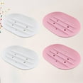 thumbnail image 6 of OUNONA  4 Pcs Soap Anti-slip Silicone Holder Drained Tray Travel, 6 of 8