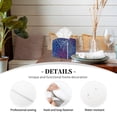 thumbnail image 3 of Yiaed Ireworks In The Night Sky Print Tissue Box Cover, PU Leather Decorative Organizer for Tabletop, Bathroom, Car, Office Creative Decorative, 3 of 7