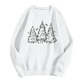 thumbnail image 3 of Christmas Tree Sweatshirts for Women 2025 Long Sleeve Crewneck Pine Tree Graphic Sweatshirt Xmas Holiday Pullover Tops, 3 of 7