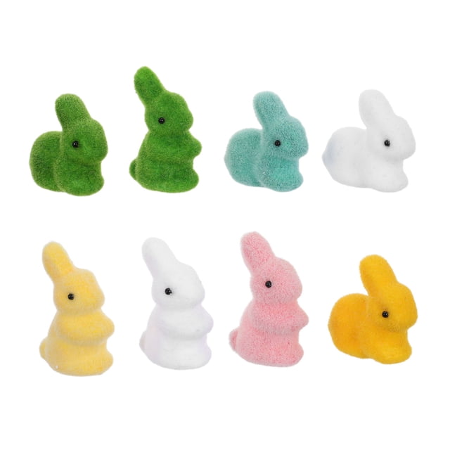 FELTECHELECTR 8Ud Decorativas De Para Y Jardín Con Textura Flocked Para Pascua