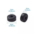 thumbnail image 5 of GKNET 100x Dyed Donut Coconut Shell Oblate Beads Spacer Beads for DIY Bracelet-Black, 9x5mm, 5 of 6