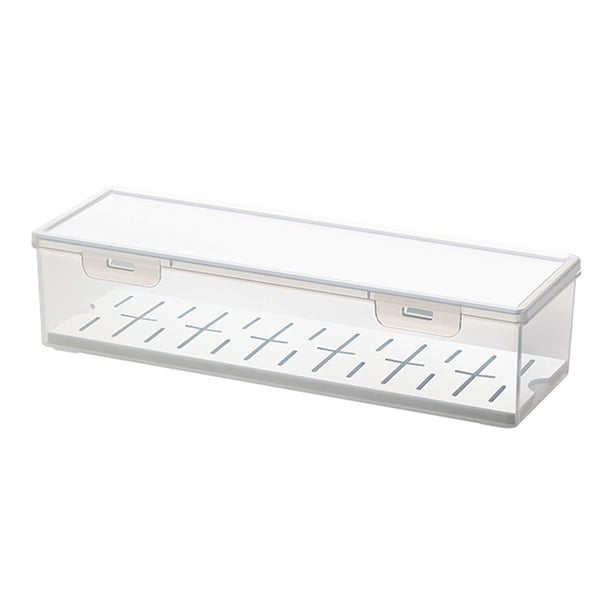 Contenedor de especias para cocina, caja de condimentos con tapa, contenedor de condimentos sellado, caja de almacenamiento de alimentos para el Con escurridor