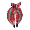 thumbnail image 4 of 2 Piezas de Banda para el cabellero de Alice con Cabeza de Oreja Boho Bowknot Vintage Ancho de Lado Ancho Yinane Cinta para el pelo con lazo para mujer, 4 of 8