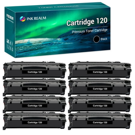 CRG-120 Black Toner Cartridge Compatible for Canon 120 ImageClass D1120 D1150 D1170 D1180 D1320 D1350 D1370 D1520 D1550 MF6680DN Satera MF417dw Printer Ink (8-Pack)