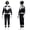 Black, variant on Power Rangers Cosplay Jumpsuit Fancy Dress up Costume Party Playsuit Costume Cosplay Full Bodysuit Halloween 3D Style for 5-6 Years