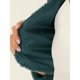 thumbnail image 5 of Abrigo de piel sintética de manga larga sin cuello, chaqueta corta con parte delantera abierta y corta para mujer Verde Oscuro XL, 5 of 5