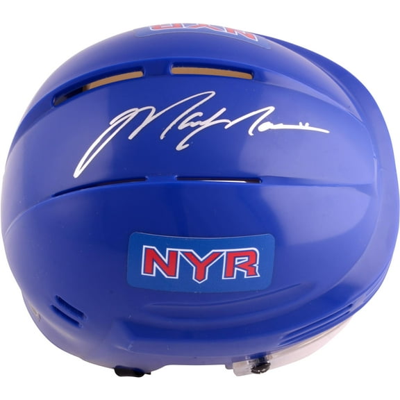 Mark Messier New York Rangers Autographed Blue Mini Helmet - Fanatics Authentic Certified