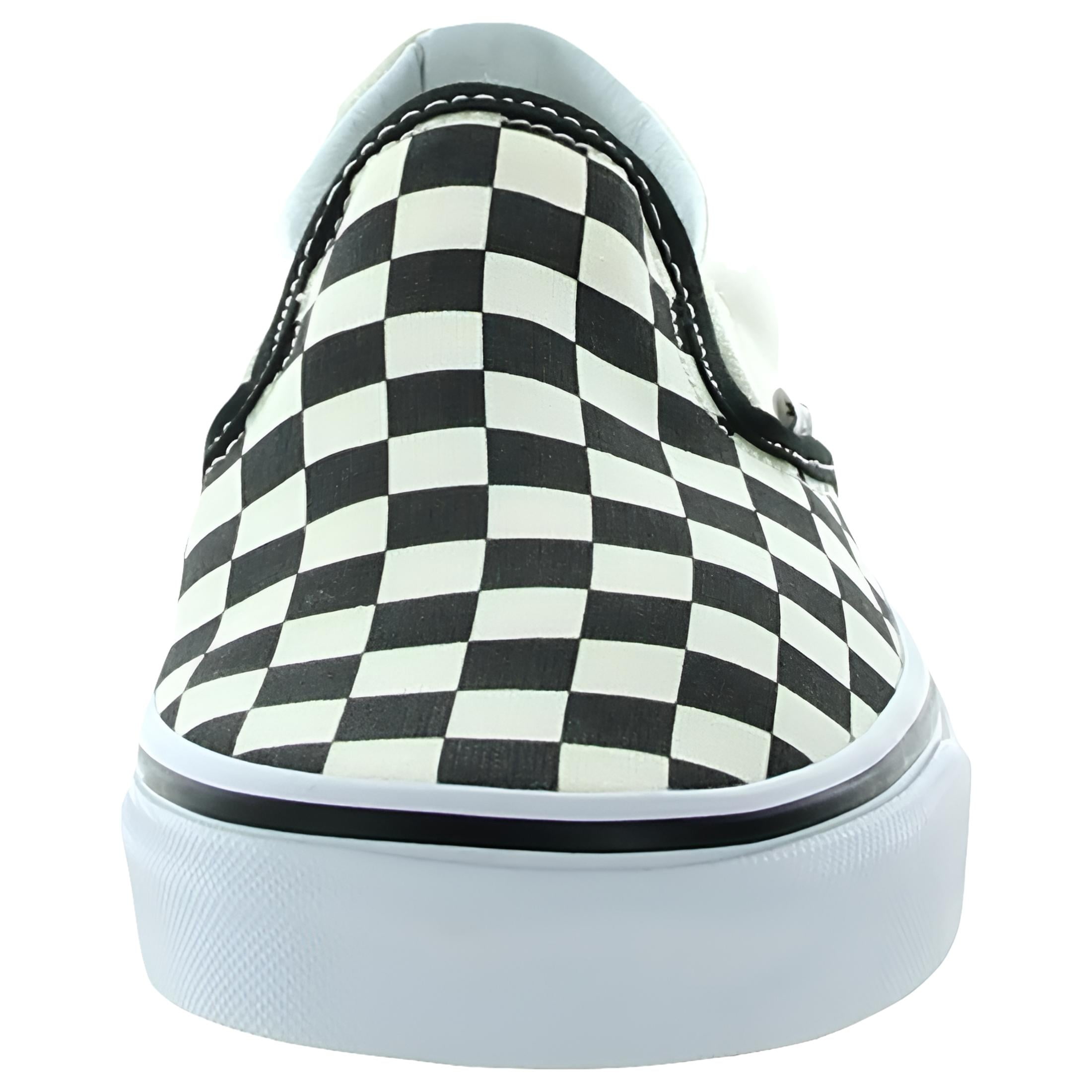 Vans deals Classic Black White Checkered Print Canvas Slip-On Platform Sneakers Size 7