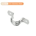 thumbnail image 4 of Uxcell 50Pack 1Inch Rigid Pipe Straps 2 Hole U Shaped Bracket Tube Steel Pipe Clamp, 4 of 5
