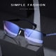 thumbnail image 4 of Gafas de moda antiluz azul Gafas de protección ocular para computadora Marco cuadrado de metal, 4 of 8
