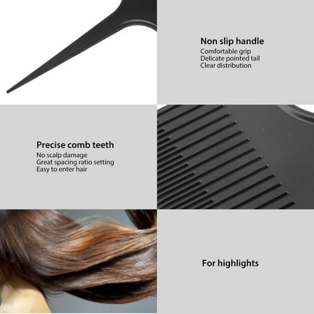 Peine Para Seccionar El Cabello, Peine Para Resaltar, Peluquería Portátil Profesional, Seccionar El Cabello, Teñir La Cola, Herramienta De Peinado Para Teñir El Cabello