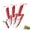 Red, variant on 4-Piece Ceramic Knife Set Kitchen Chefs Paring Knife with Cover 3" 4" 5" Utility Knife for Fruit Vegetable