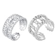thumbnail image 2 of Joyería Vintage 2 Piezas Abierto de Plata Zulema Anillos Abiertos, 2 of 7