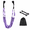 Purple, variant on Aerial Yoga Swing Set with Door Anchor, Adjustable Polyester Yoga Hammock for Back Stretching, Inversion Training, Dance, Ballet and Gymnastics Flexibility Exercises
