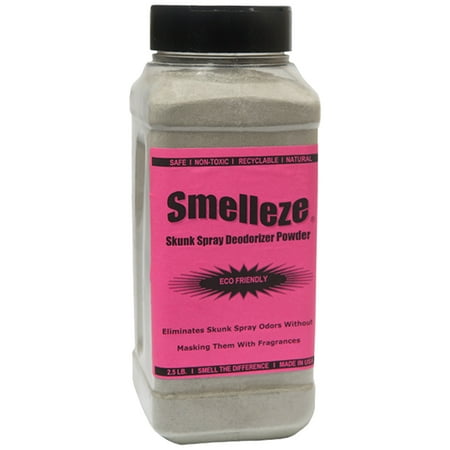 SMELLEZE Natural Skunk Smell Removal Deodorizer: 2 lb. Granules Get Stink (The Best Skunk Odor Removal)