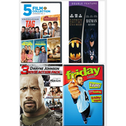 Assorted Multi-Feature Collections 4 Pack DVD Bundle: 3 Movies: Mad Max Collection, 25 Mystery Classics, 2 Movies: Dwayne Johnson Action Collection, 3 Movies: Friday 1-3 Collection