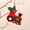 Red, variant on RKSTN Decorative pendant Christmas Tree Pendants Wooden Colored Small Pendants Christmas Tree Ornaments