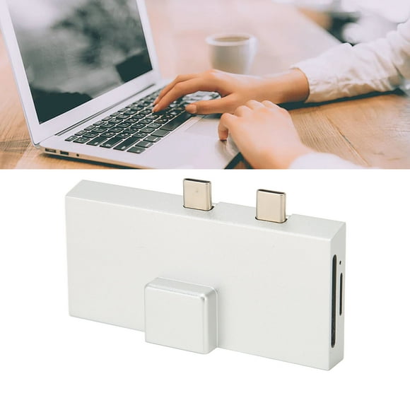 Dual USB C Expansion Hub, 7 Ports 100W PD Fast Charge USB C Hub For Monitor For Television