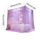 thumbnail image 3 of Dosel de cama estilo princesa con mosquitera hasta el suelo | Dosel para decoración de dormitorio | Malla de poliéster duradera que bloquea mosquitos y suciedad, 3 of 6