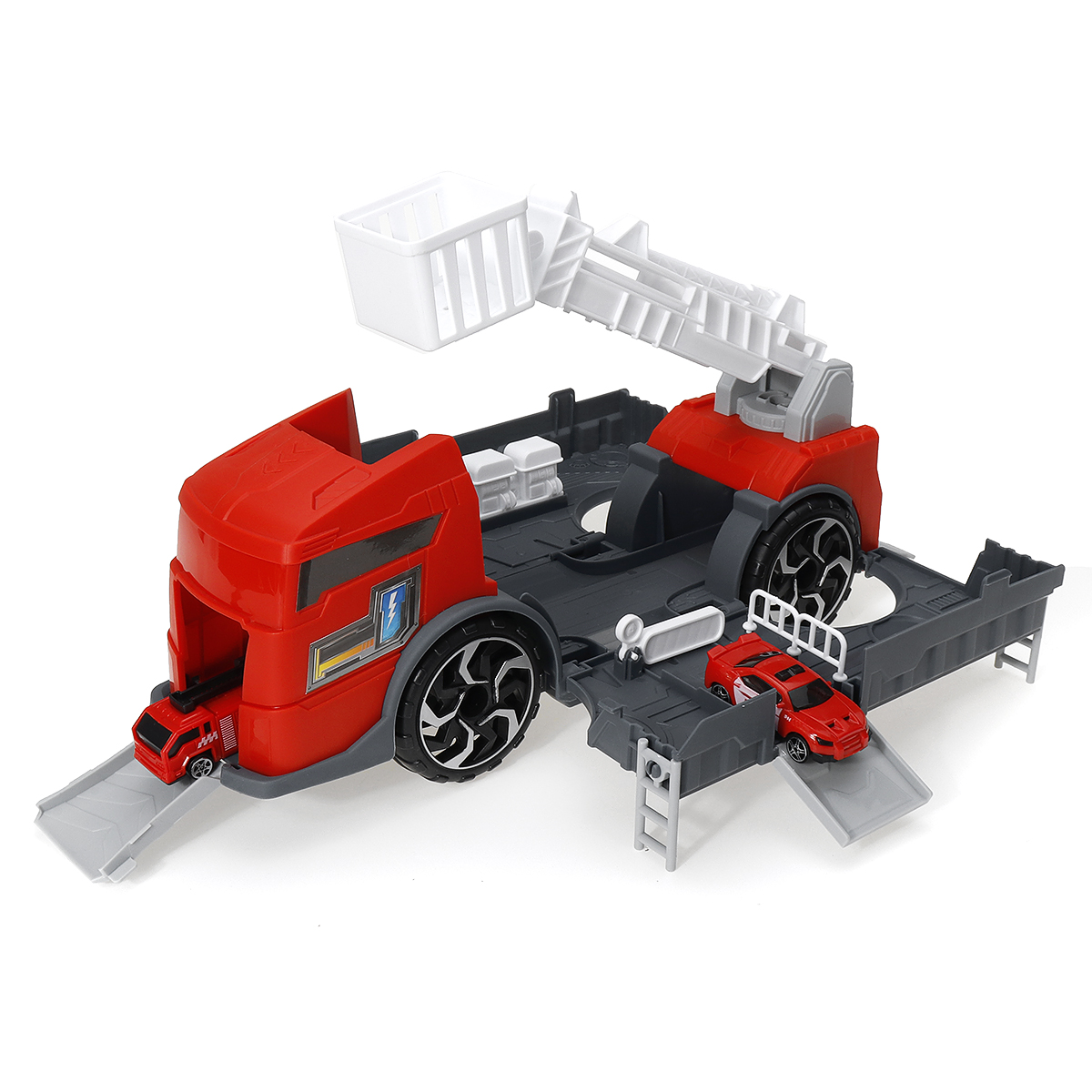 1:24 Scale Truck Car Model Car Engineering Trailer Loader Truck Car Kids Toy Birthday/Holiday Gifts - image 5 of 12
