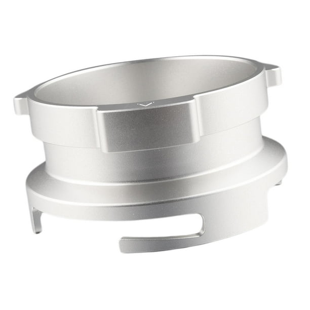 dosificador de universal, herramienta de baristas, accesorios para máquinas de , embudo dosificador de expreso plateado de 58 mm