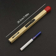 YMARPT Match Stick Lighter, Match Stick Shaped Multipurpose Butane Lighter, Match Stick Torch Lighter, Match Shaped Candle Flame Butane Lighter, Adjustable Stick Lighter for Kitchen BBQ Camping