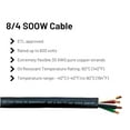thumbnail image 4 of WindyNation 14 Feet 8/4 8 AWG SOOW SO Cable Cord Wire - 8 Gauge 4 Conductor 600V Portable Power Extension Cord Cable for EV Chargers, Motor Leads, Portable Lights, Battery Chargers, and Machinery, 4 of 4