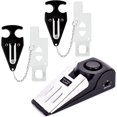 thumbnail image 1 of xianyou-Upgraded Portable 2 Pack Door Lock & Door Stop Alarm, Dual Protection Security Door Kit, Door \u200bSecurity Devices Pocket Self Defensey Tools, for Traveling Hotel Home Apartment College Ho, 1 of 4