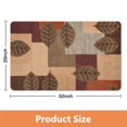 thumbnail image 4 of 20x32 in Green Leaf Bath Mat - Boho Soft Microfiber for Luxury Feel, Non-Slip, Absorbent, Cute Bathroom Rug - Easy Clean Doormat., 4 of 5