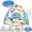 2 in 1 Blue, variant on Wonderstone 2 in 1 Baby Play Gym with Round Ocean Water Mat, Infant Activity Playmat with Light & Music, Tummy Time Play Gym for Newborn 0-12 Months, Pink