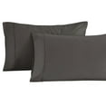 thumbnail image 2 of Superior 1400-1500 Thread Count Cotton Blend Pillowcase, Set of 2, Standard, Charcoal, 2 of 6