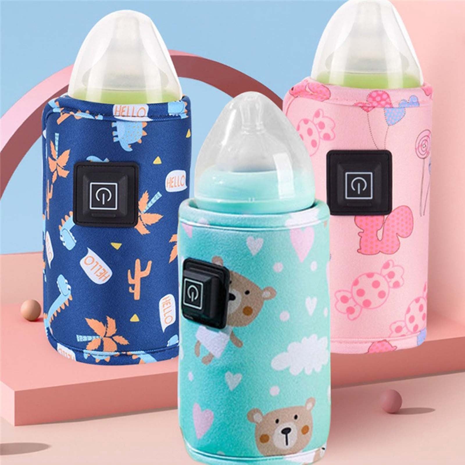 Specollect 2 Pcs Portable Milk Warmer with Smart Temperature Control for Travel Home Car Use USB Powered Bottle Heater for Constant Warmth