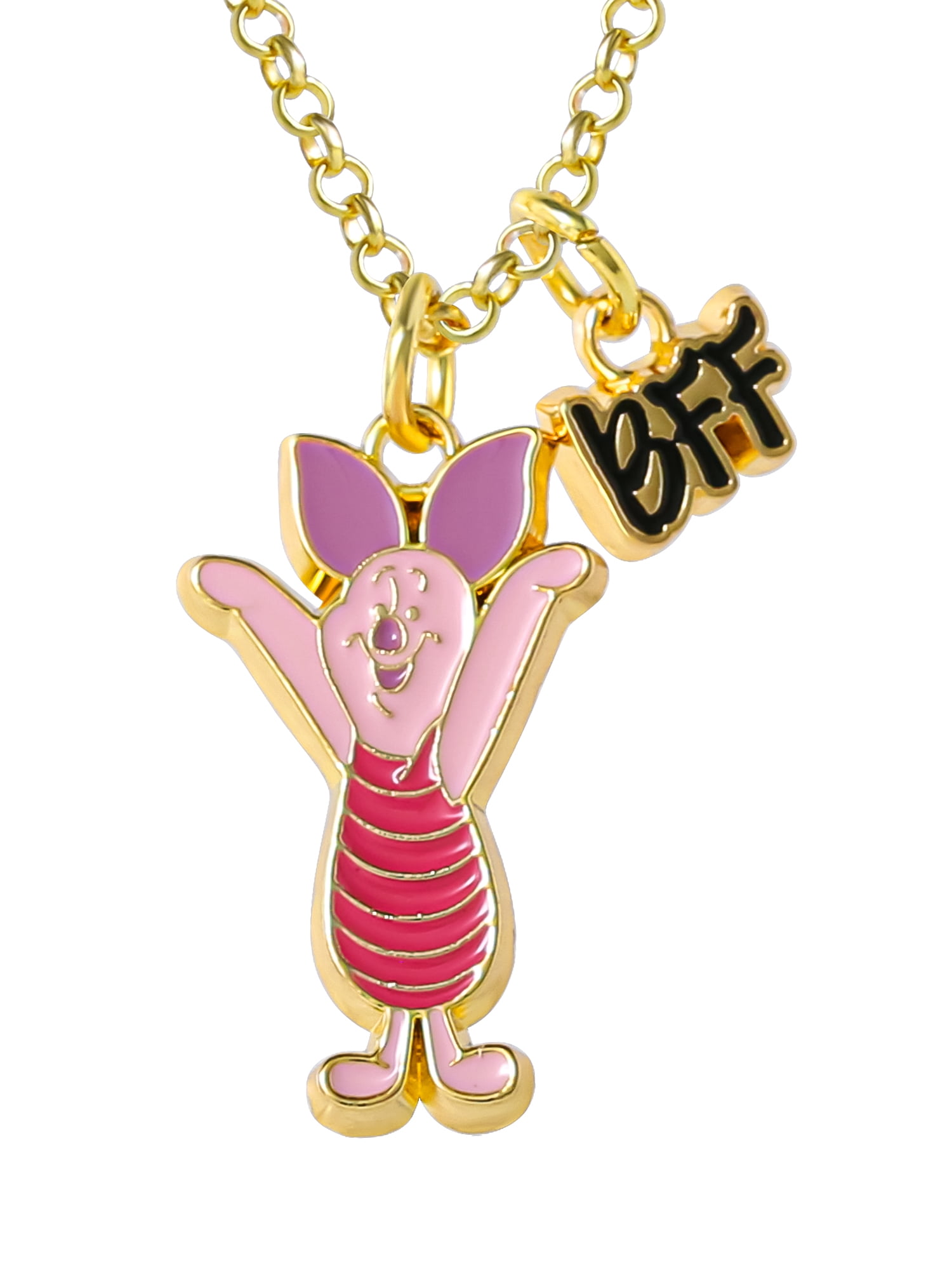 Disney Winnie the Pooh & Piglet Best Friends Pendant Necklace Set