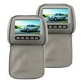 thumbnail image 4 of Sonew Car DVD Player Headrest ，2pcs 7 In HD Car Headrest LCD Video Player With Zipper Closure Cover Remote Control MP5 Display Car MP5 Player Gray, 4 of 8