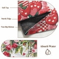 thumbnail image 6 of Valentine's Day Round Area Rug 5Ft Washable Circle Rugs for Living Room Bedroom, Spring Love Roses Floral Botanical Watercolor Non-Slip Carpet Floor Mats Indoor Outdoor Carpet Runner Home Decor, 6 of 8