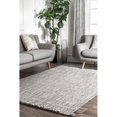 thumbnail image 2 of Braided Courtney Tassel Indoor/Outdoor Salt and Pepper 4' x 6' Area Rug, 2 of 2